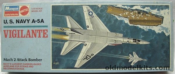 Monogram 1/72 US Navy A-5A Vigilante (A3J) Attack Bomber, 6814-100 plastic model kit